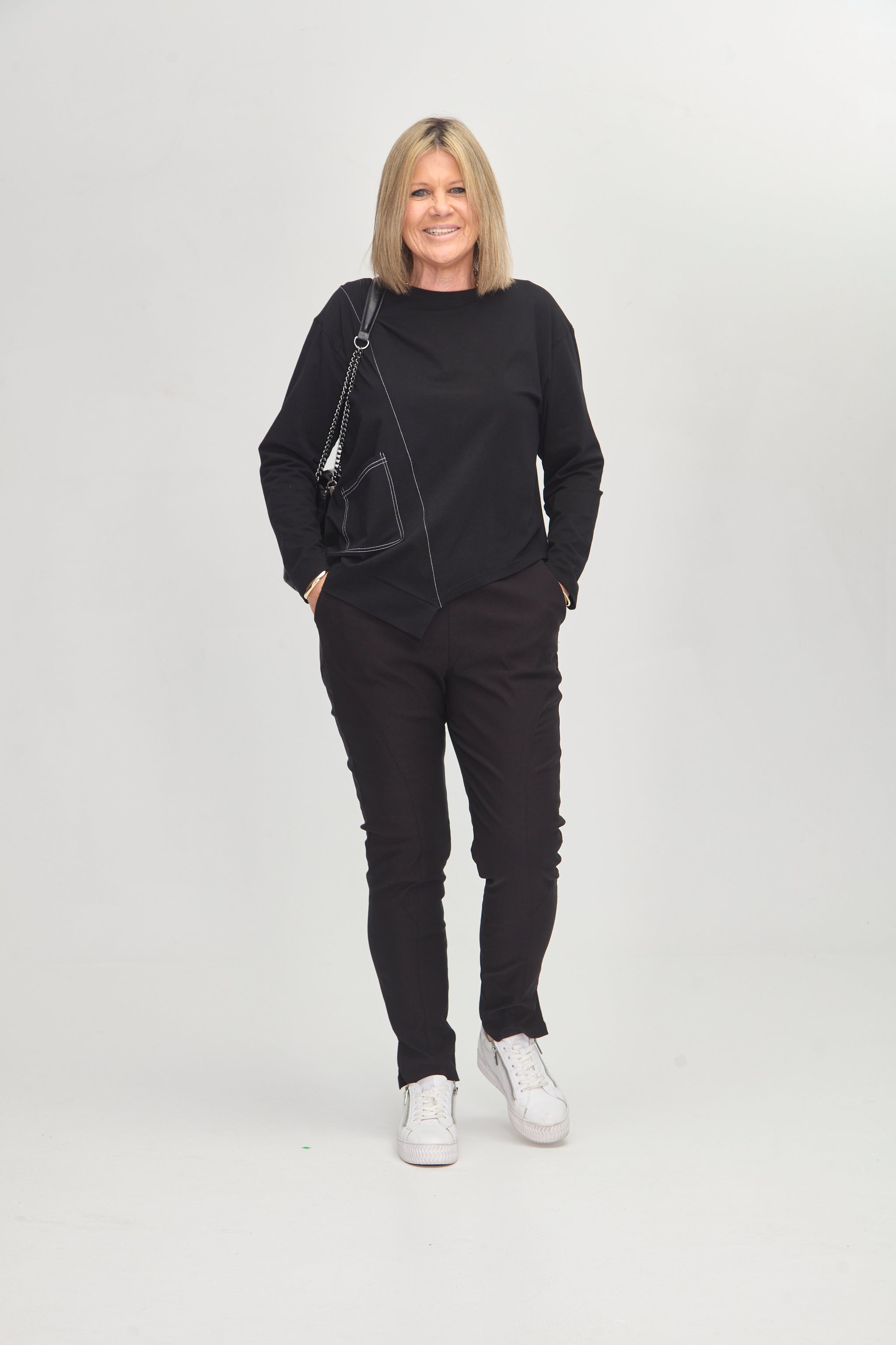 LONG SLEEVE WYOMING TEE BLACK