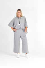 LOUNGE TOP GREY MARLE