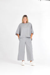 LOUNGE TOP GREY MARLE