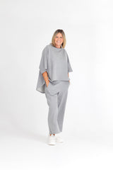 LOUNGE TOP GREY MARLE
