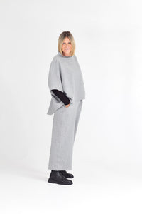 LOUNGE TOP GREY MARLE