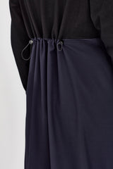 RHODE DRESS LONG SLEEVE NAVY