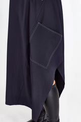 RHODE DRESS LONG SLEEVE NAVY