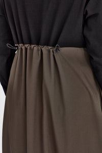 RHODE DRESS LONG SLEEVE KHAKI
