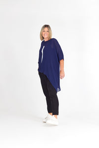 LEAH TOP NAVY