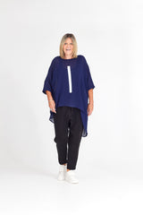 LEAH TOP NAVY