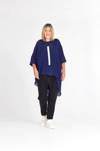 LEAH TOP NAVY