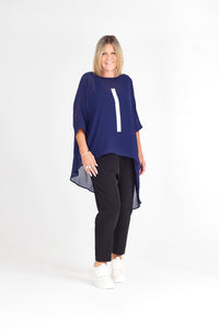 LEAH TOP NAVY