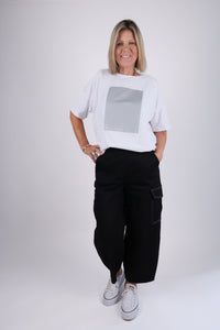 PLATINUM OVERSIZED TEE WHITE