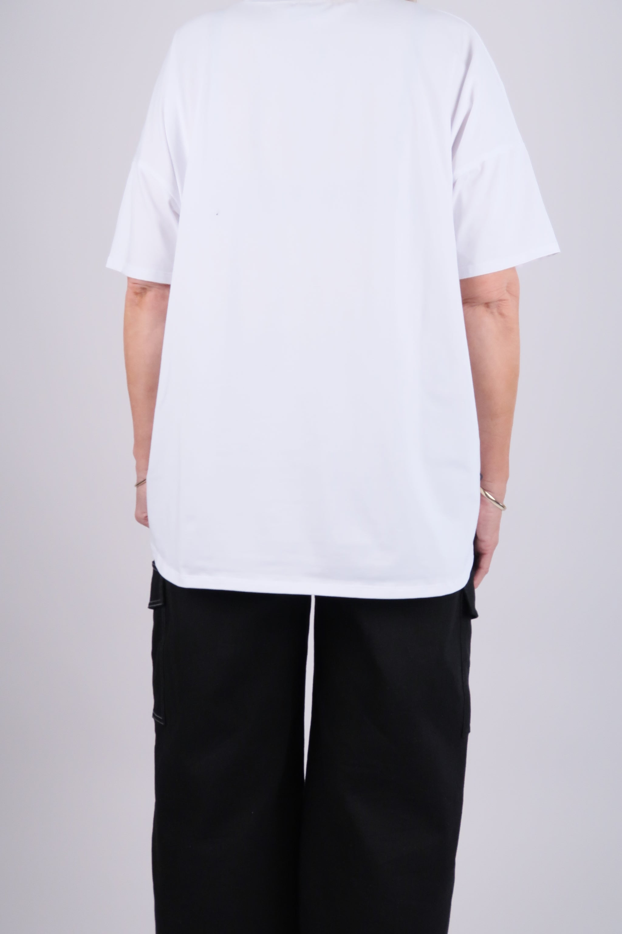 PLATINUM OVERSIZED TEE WHITE