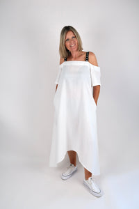 BOLT DRESS WHITE