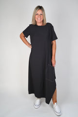 RHODE DRESS CHARCOAL
