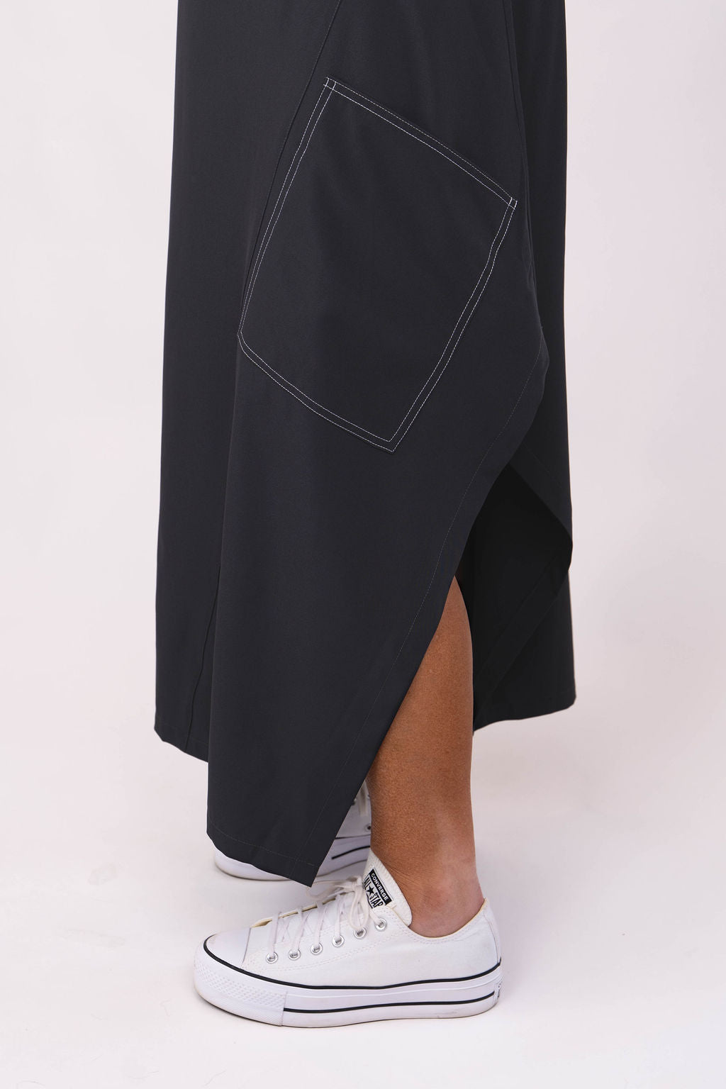 RHODE DRESS CHARCOAL