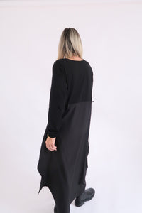 RHODE DRESS LONG SLEEVE - BLACK