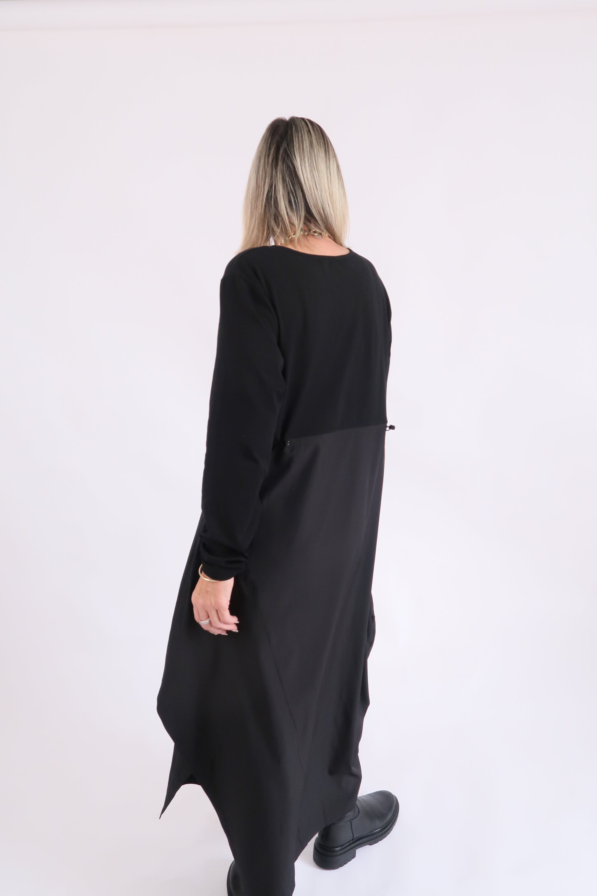 RHODE DRESS LONG SLEEVE - BLACK