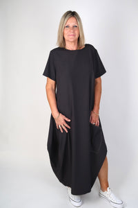 RHODE DRESS CHARCOAL