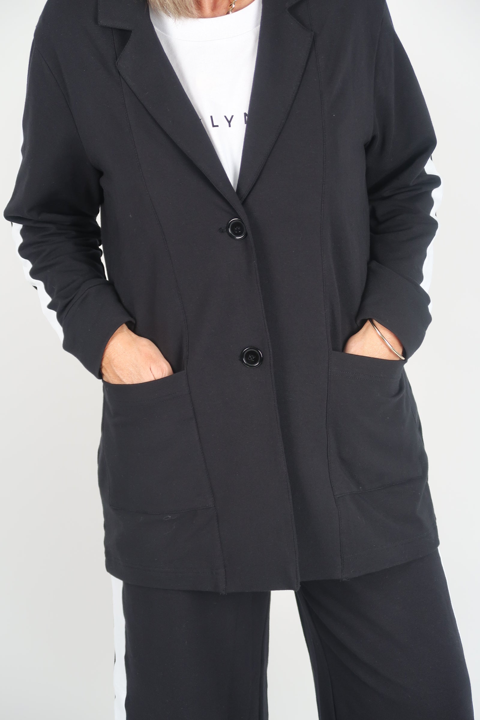 PHOENIX LONGLINE JACKET WHITE