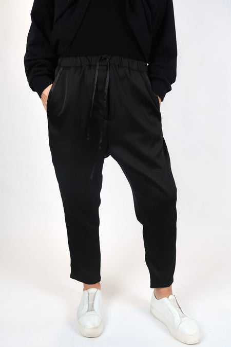 Bulaklak black wrapped around pants XS-M