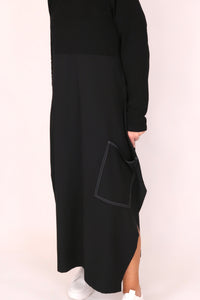 RHODE DRESS LONG SLEEVE - BLACK