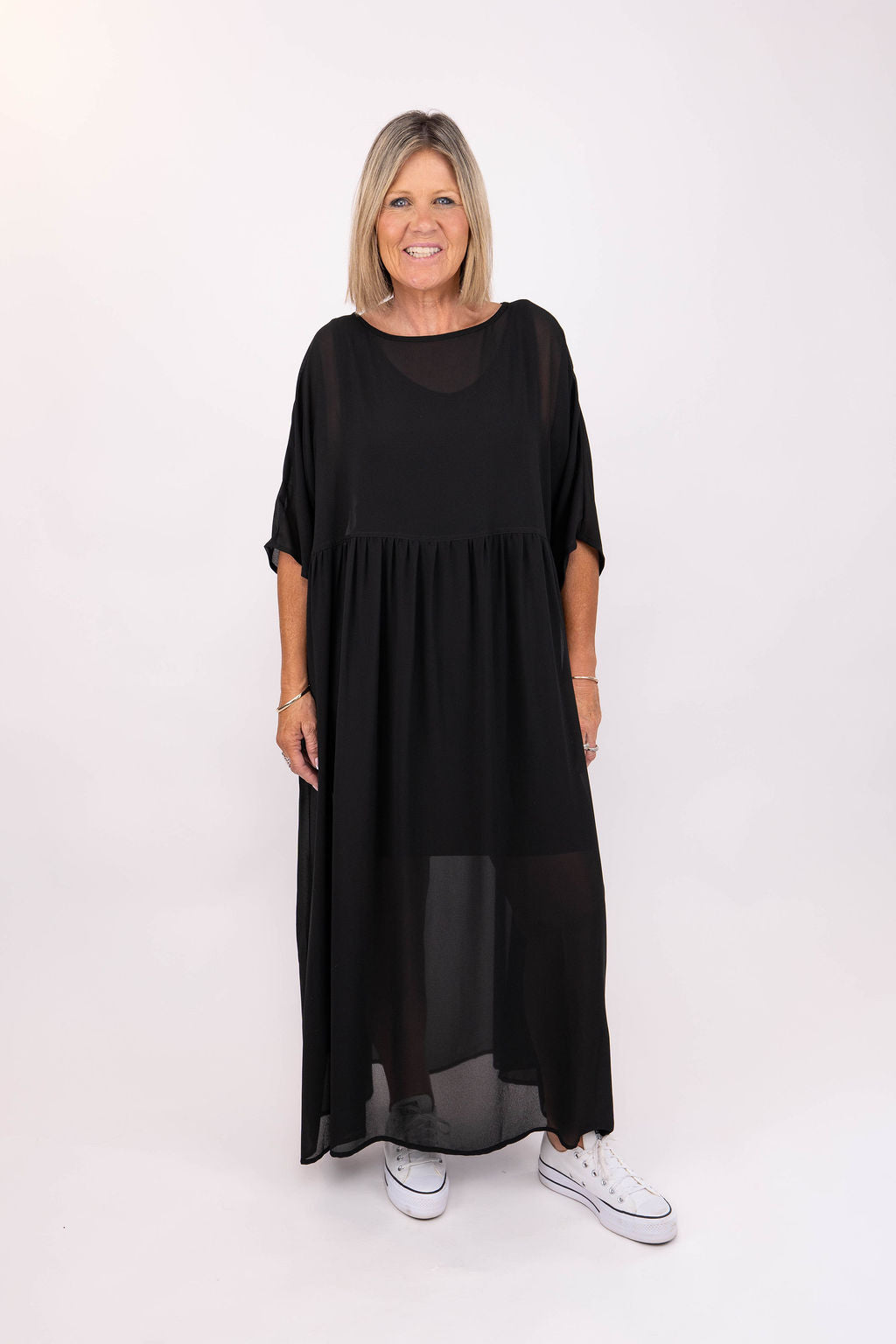 CHIFFON MAXI DRESS  Brooklyn Blak