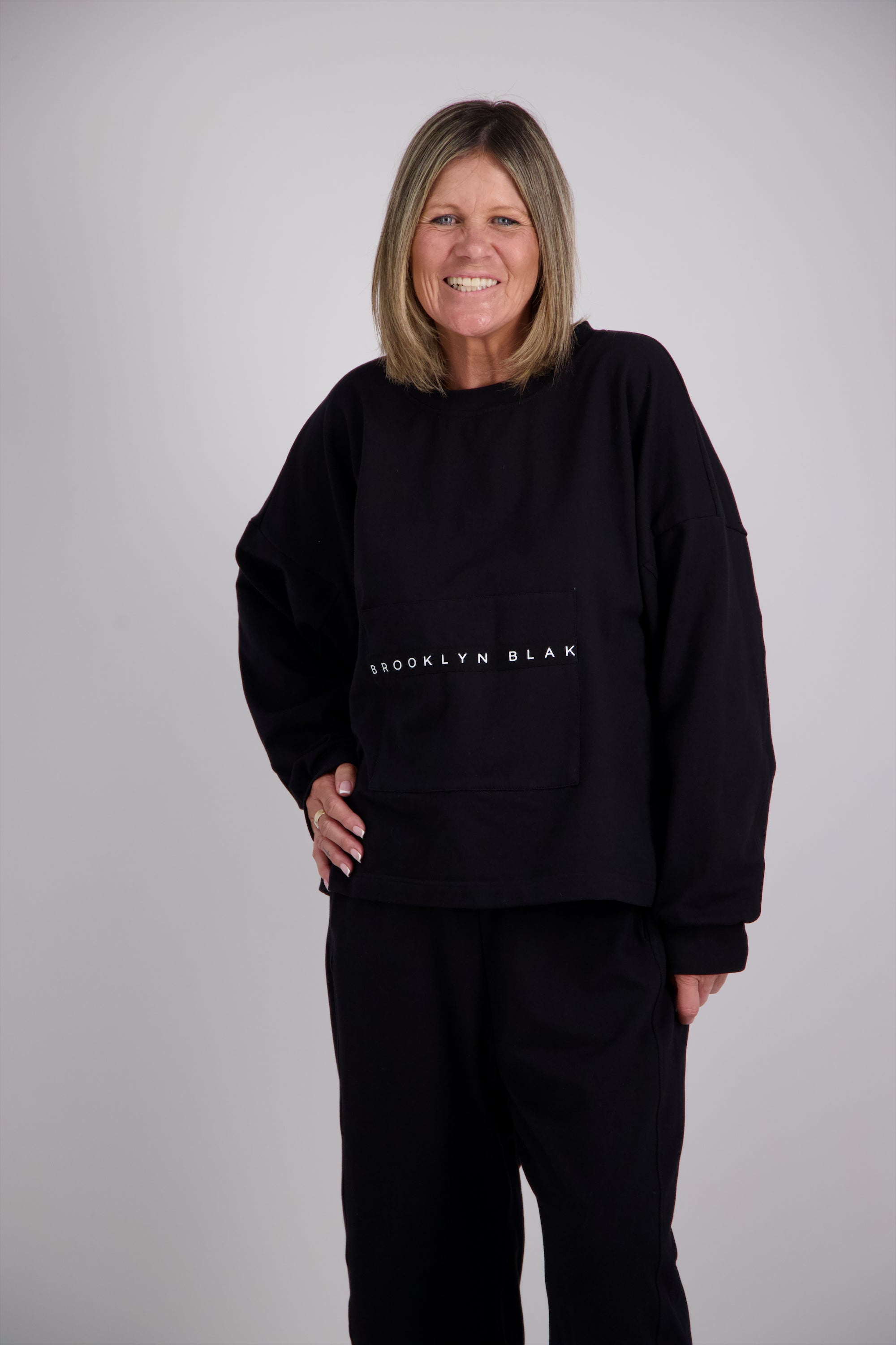 BRANDED MACHA SWEAT