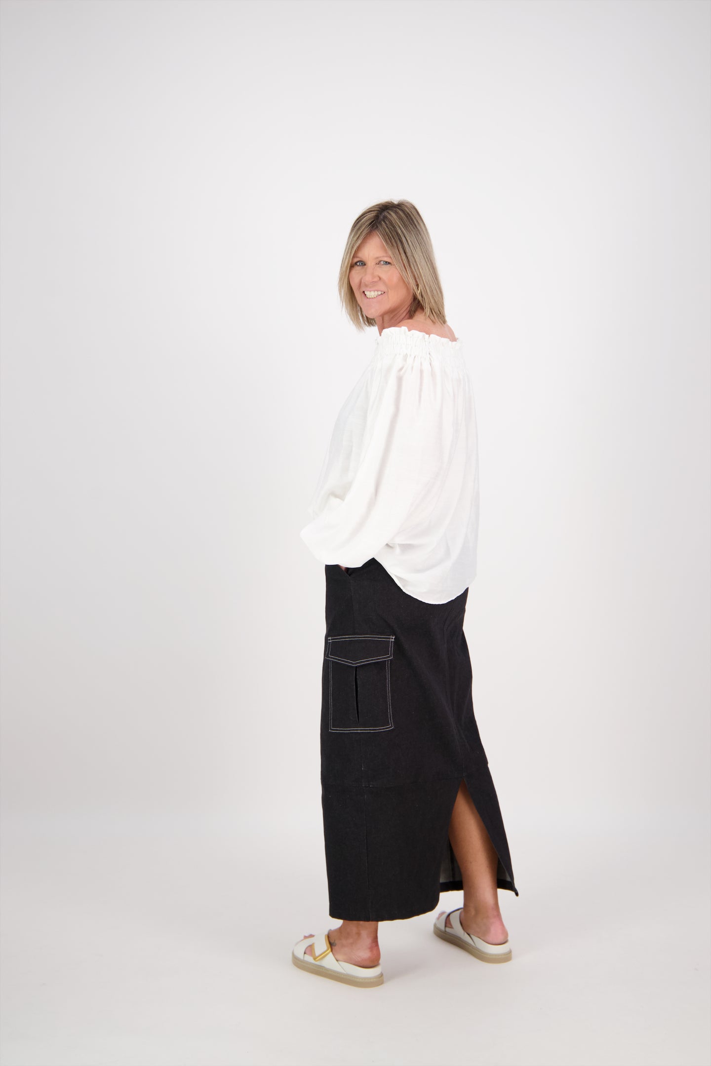 OFF THE SHOULDER TOP WHITE