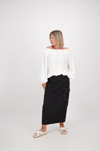 OFF THE SHOULDER TOP WHITE