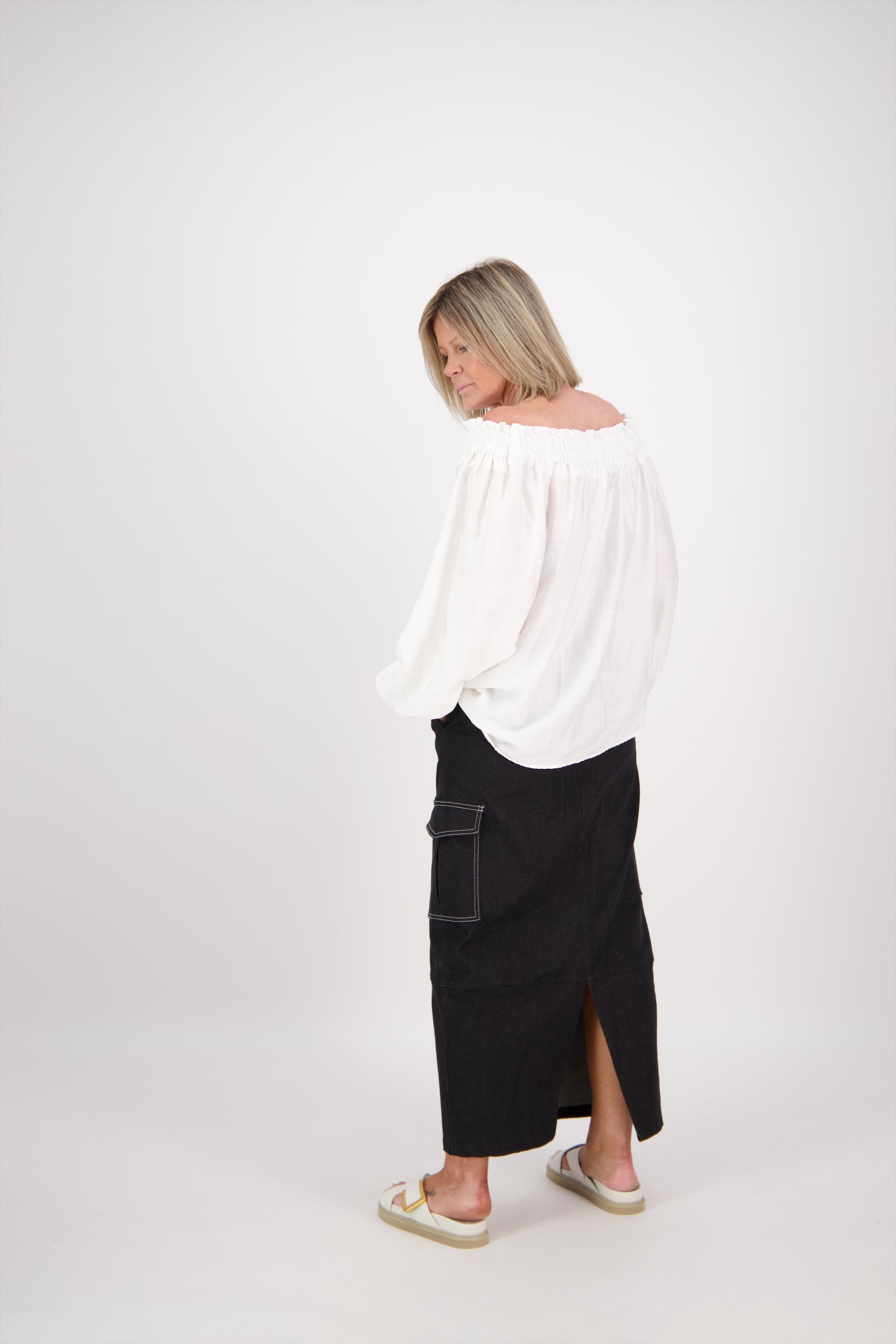 OFF THE SHOULDER TOP WHITE