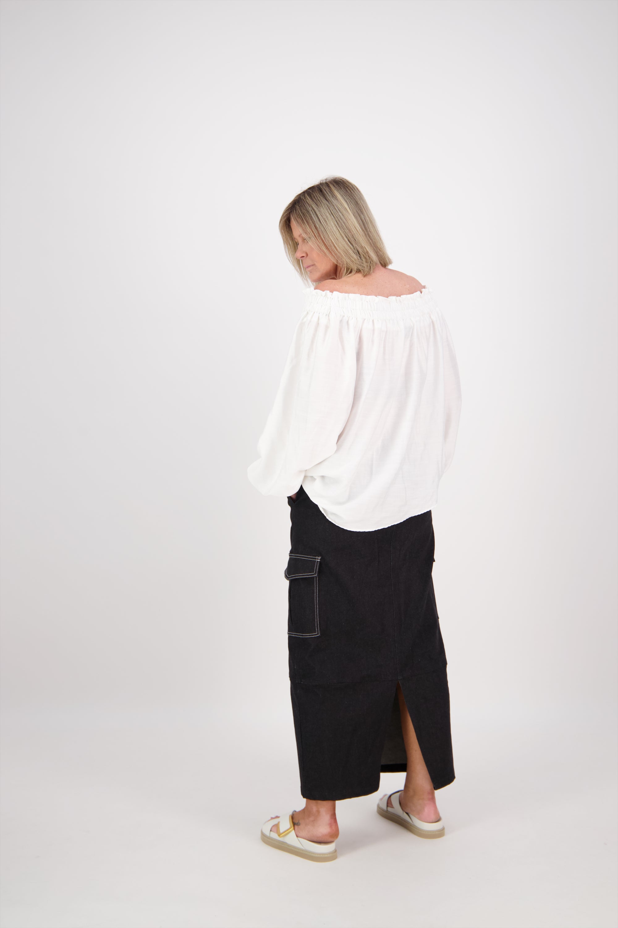 OFF THE SHOULDER TOP WHITE