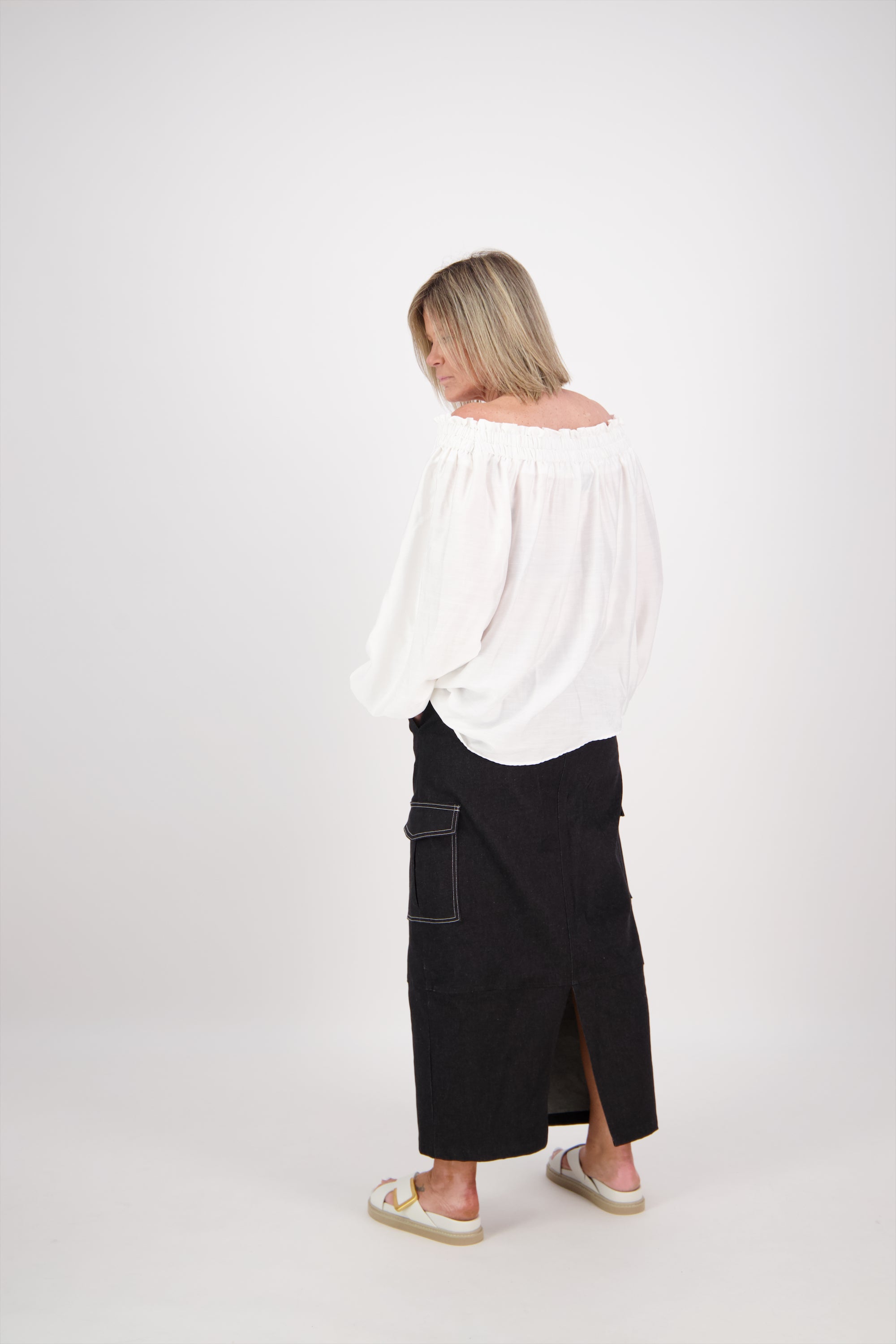 OFF THE SHOULDER TOP WHITE