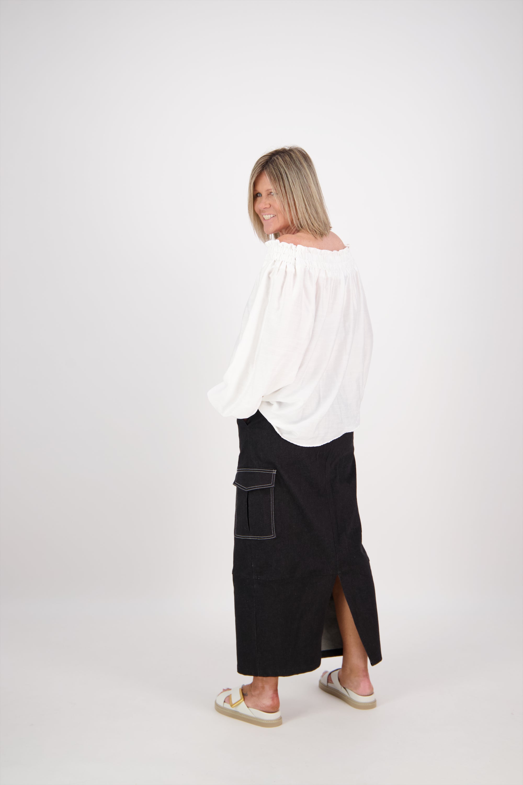 OFF THE SHOULDER TOP WHITE