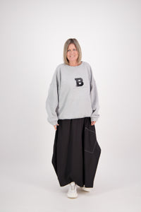 OVERSIZED SWEAT GREY